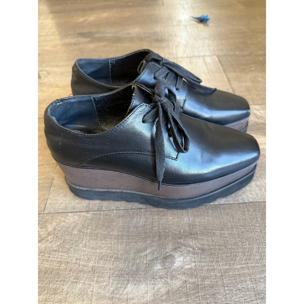 Stella McCartney Platform Oxfords Chunky Lace Up Shoes Designer Sz 5 Italy $975